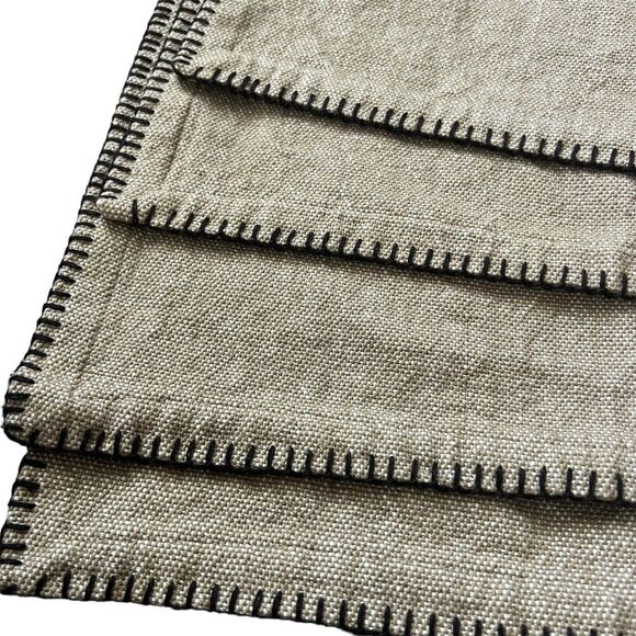 Lifestyle Celena Collection Placemat Set Natural Brown 100% Cotton 13” X 19” New - Picture 2 of 4